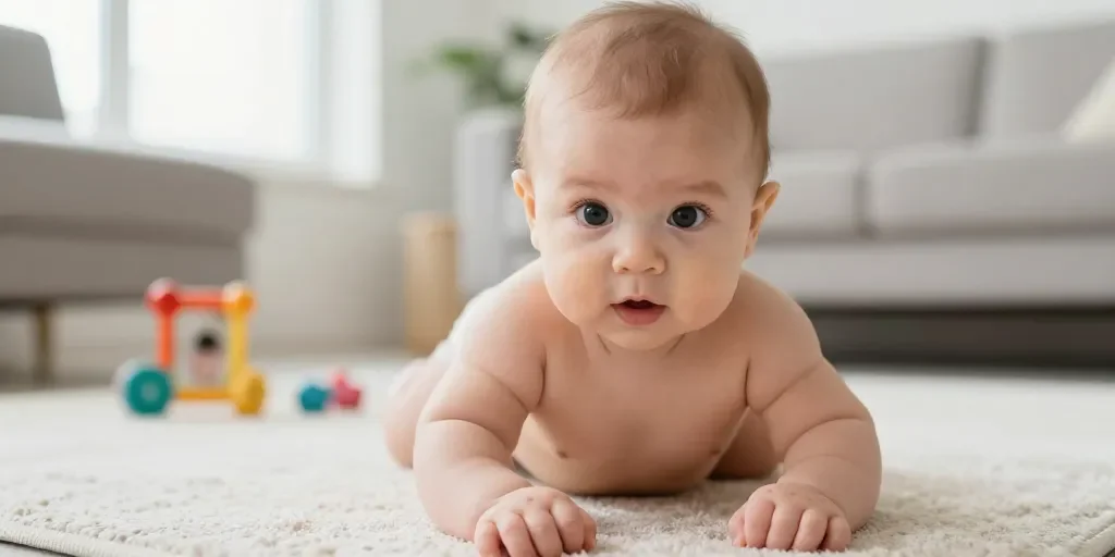 À quel âge un bébé marche à 4 pattes ?