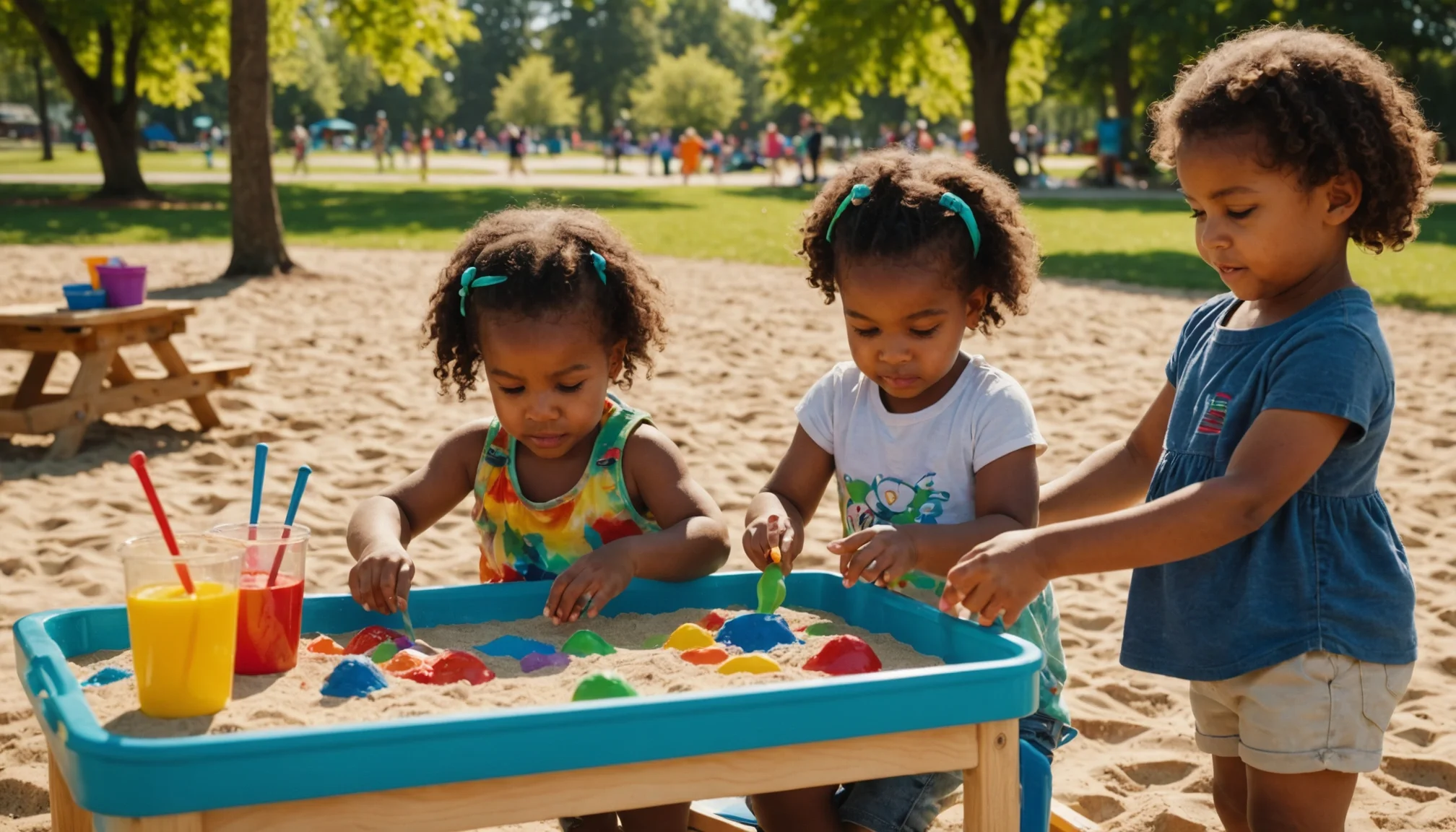 Activite enfant 2 ans: éveil des sens avec des jeux créatifs en plein air