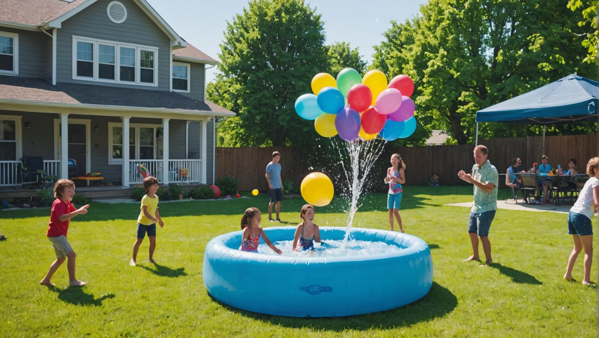 Jeux d'eau amusants pour un anniversaire en famille inoubliable