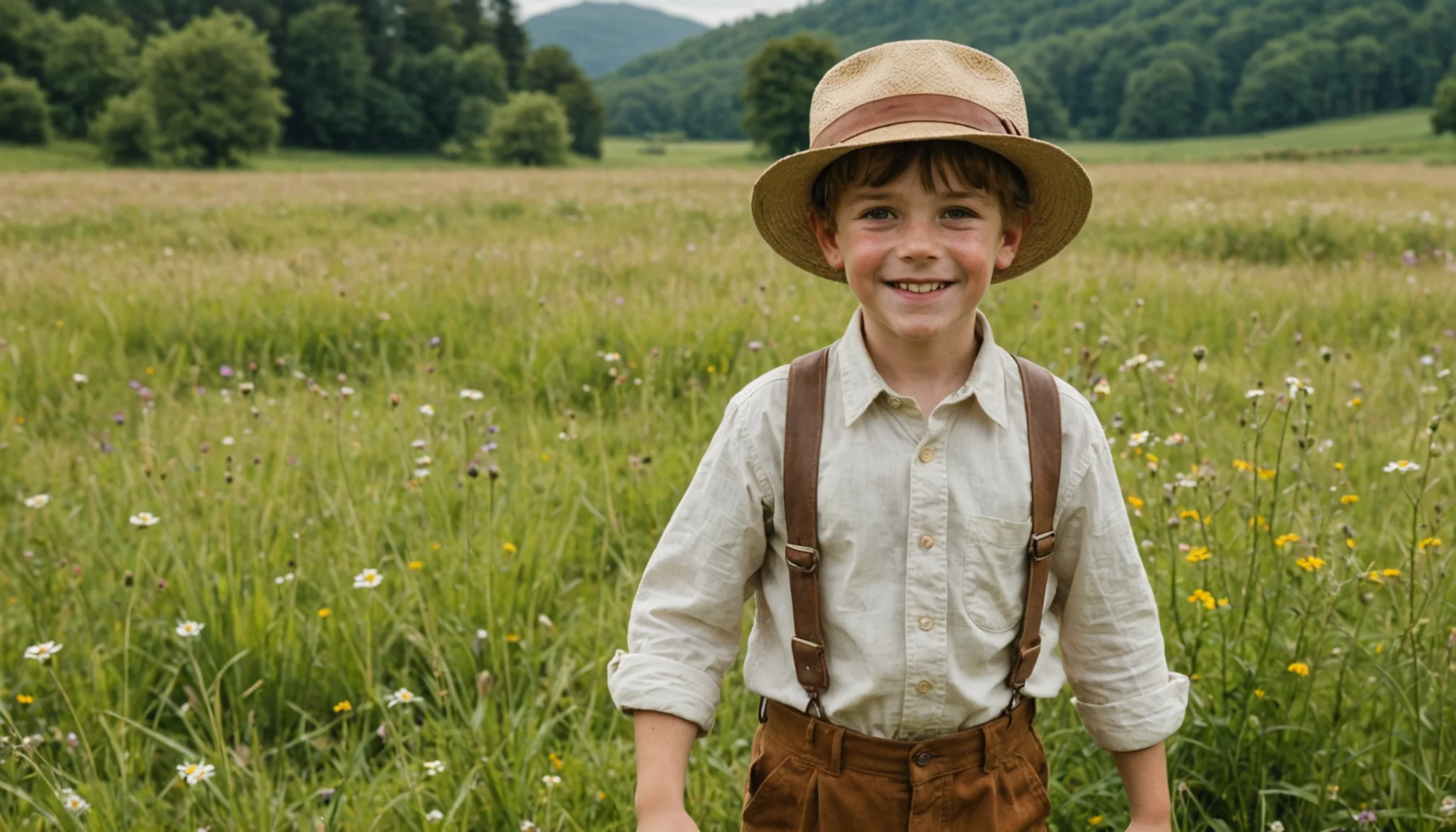 Look champêtre pour les petits garçons : élègance et naturel au mariage.